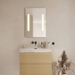 Loevschall Godhavn baderomsspeil med lys H 850 x B 600 mm