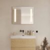 Loevschall Godhavn baderomsspeil med lys H 650 x B 800 mm | Illuminor as
