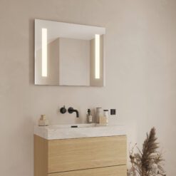 Loevschall Godhavn baderomsspeil med lys H 650 x B 800 mm