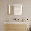 Loevschall Godhavn baderomsspeil med lys H 650 x B 900 mm | Illuminor as