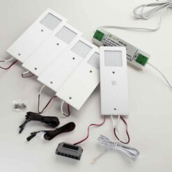 Loevschall Stella LED møbelspot 5-kit med av/på bryter og dimming.