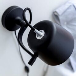 Noir vegglampe 132 Matt sort