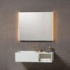 Loevschall Lago speil med lys 800 x 750mm