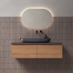 Blokhus baderomsspeil med bakgrunnslys 500 x 800mm