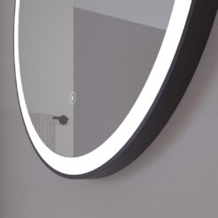 Loevschall Nyborg rund speil med lys