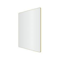 Refine Square Speil børstet messing 800x800