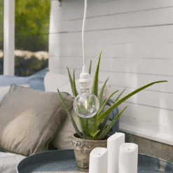 UTE kabelsett Lampeoppheng Hvit E27 Sokkel