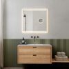 Loevschall Focus speil med lys 800 x 750 | Illuminor as