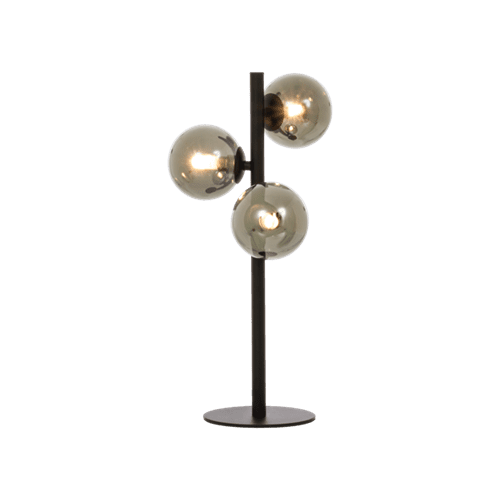 Molekyl bordlampe 3 x G9 25W Sort/Røk