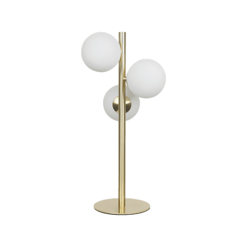Molekyl bordlampe 3 x G9 25W Messing/Hvit
