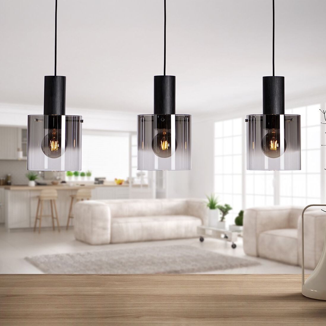 Roxy pendel skinne med 3-pendler | Illuminor as