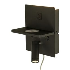 Astor sengelampe med ladeplate og usb