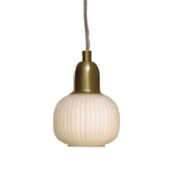 ELIN vinduspendel liten Matt Messing / Hvit