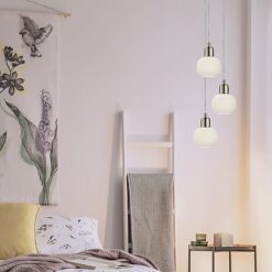 ELIN vinduspendel liten Stål / Hvit