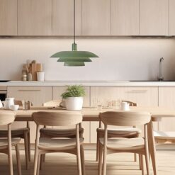 Epsilon taklampe grønn, klassisk kjøkkenpendel med et moderne uttrykk