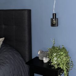 Aneta Cylinder Vinduspendel Sort/Sotet