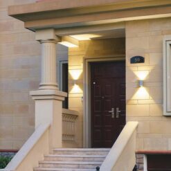 Ume utelampe lys Opp og Ned hvit IP65 | Illuminor as