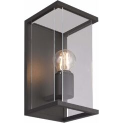 Bore III utelampe vegg Mørkgrå IP54 | Illuminor as